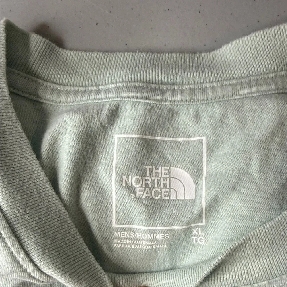 The North Face Men's Light Green Tee Long Sleeve